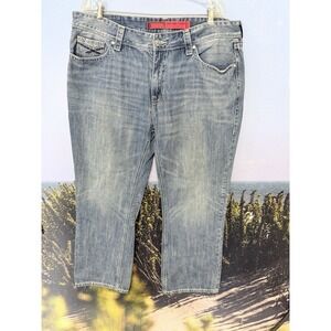 Rock & Roll Cowboy Double Barrel Jeans Dark Wash Relaxed Straight Leg 40x32